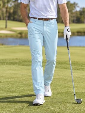 Peter Millar EB66 Performance 5 Pocket Golf Pants Blue 30x32